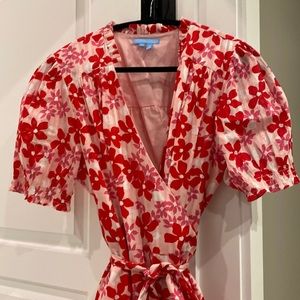 Draper James Red and Pink Floral Dress